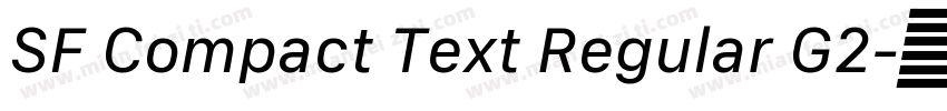 SF Compact Text Regular G2字体转换